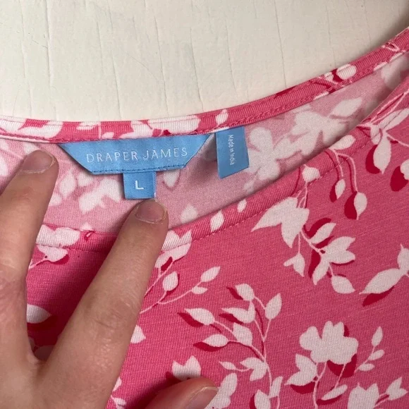 Draper James Boatneck Kitty Dress Pink Size Large - Picture 7 of 7